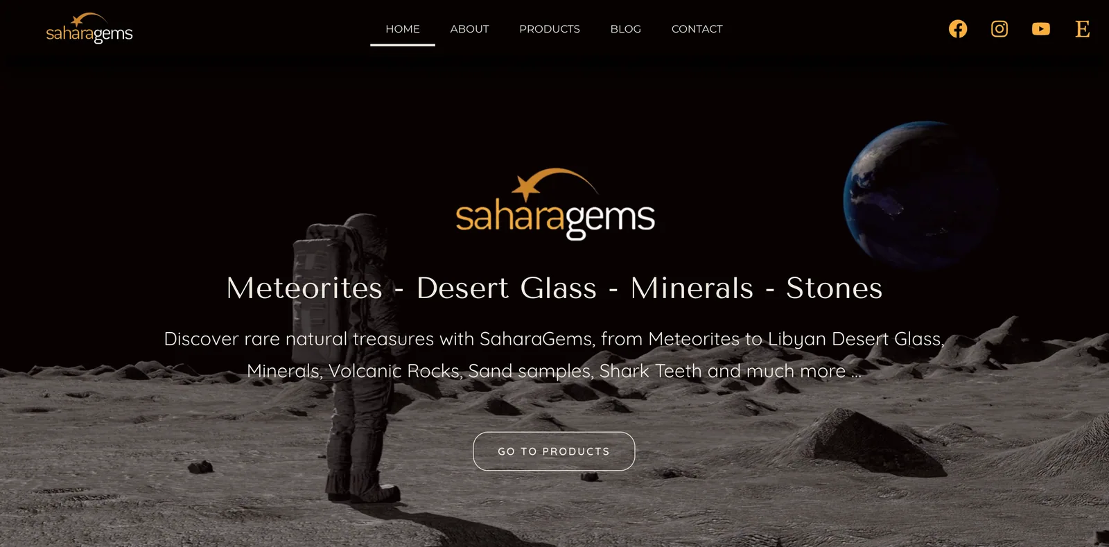 Sahara Gems website